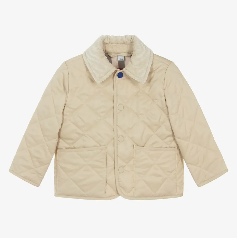 Baby Beige Quilted Jacket
