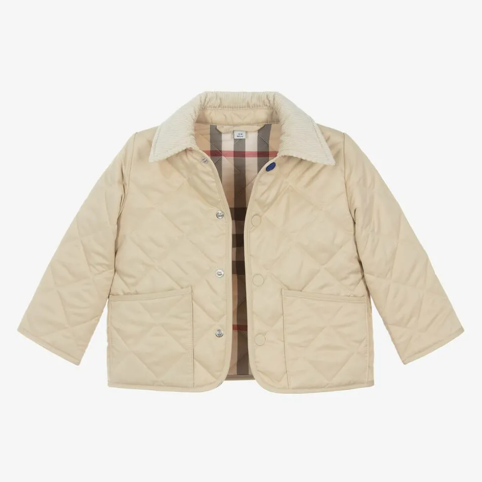 Baby Beige Quilted Jacket
