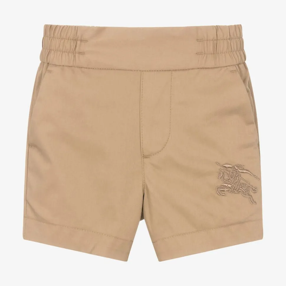 Baby Boys Archive Beige Cotton EKD Shorts