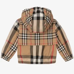 Baby Boys Beige Check Jacket