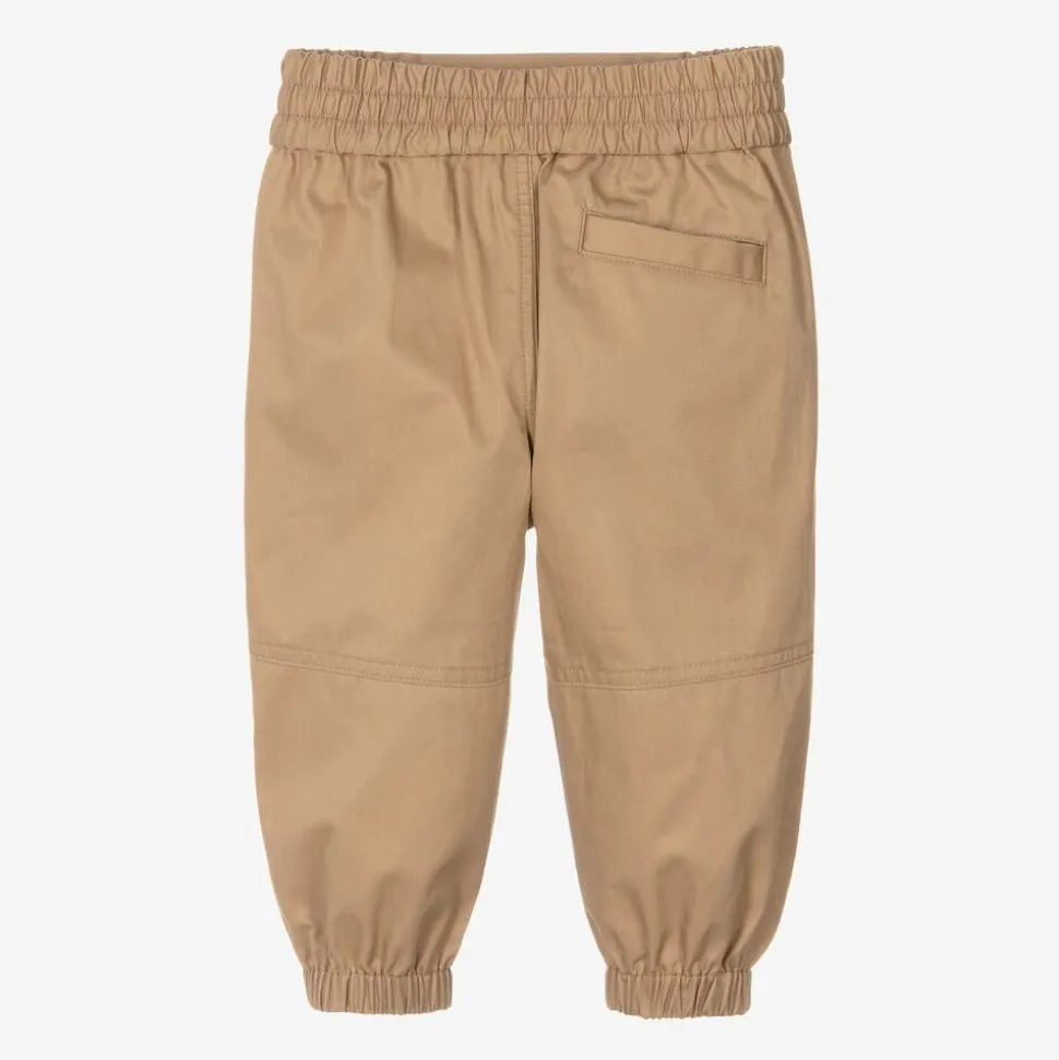 Baby Boys Beige Cotton EKD Trousers