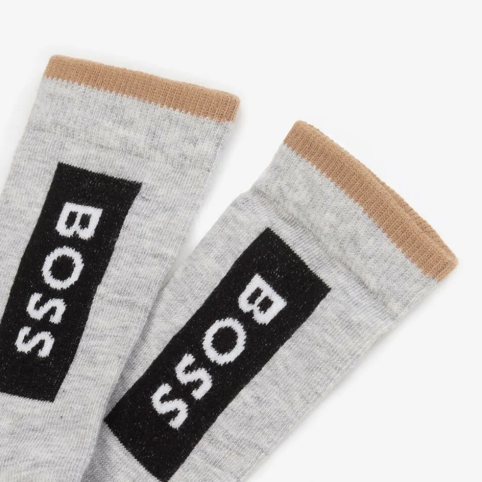 Baby Boys Black & Grey Socks (3 Pack)