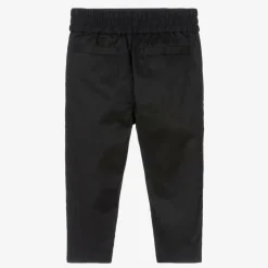 Baby Boys Black Cotton EKD Trousers