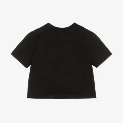 Baby Boys Black Cotton T-Shirt