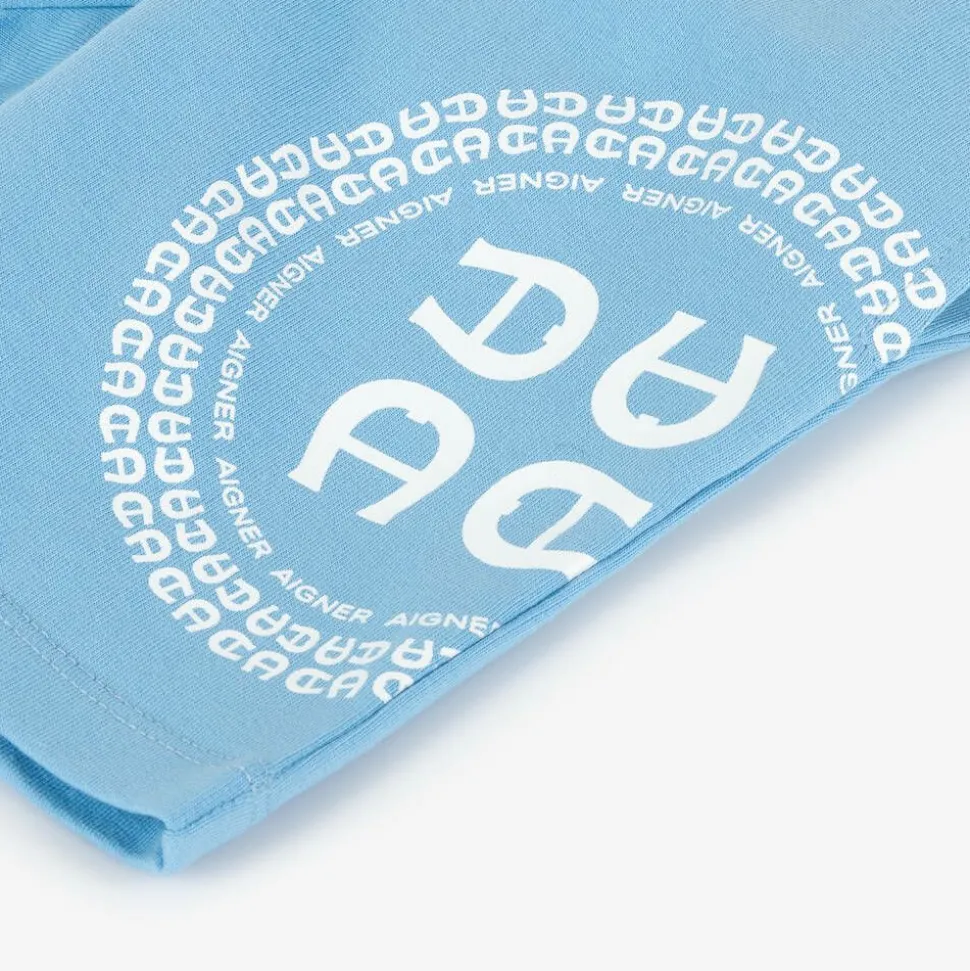 Baby Boys Blue Cotton Jersey Shorts