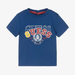 Baby Boys Blue Cotton T-Shirt