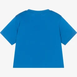 Baby Boys Blue Cotton Varsity T-Shirt