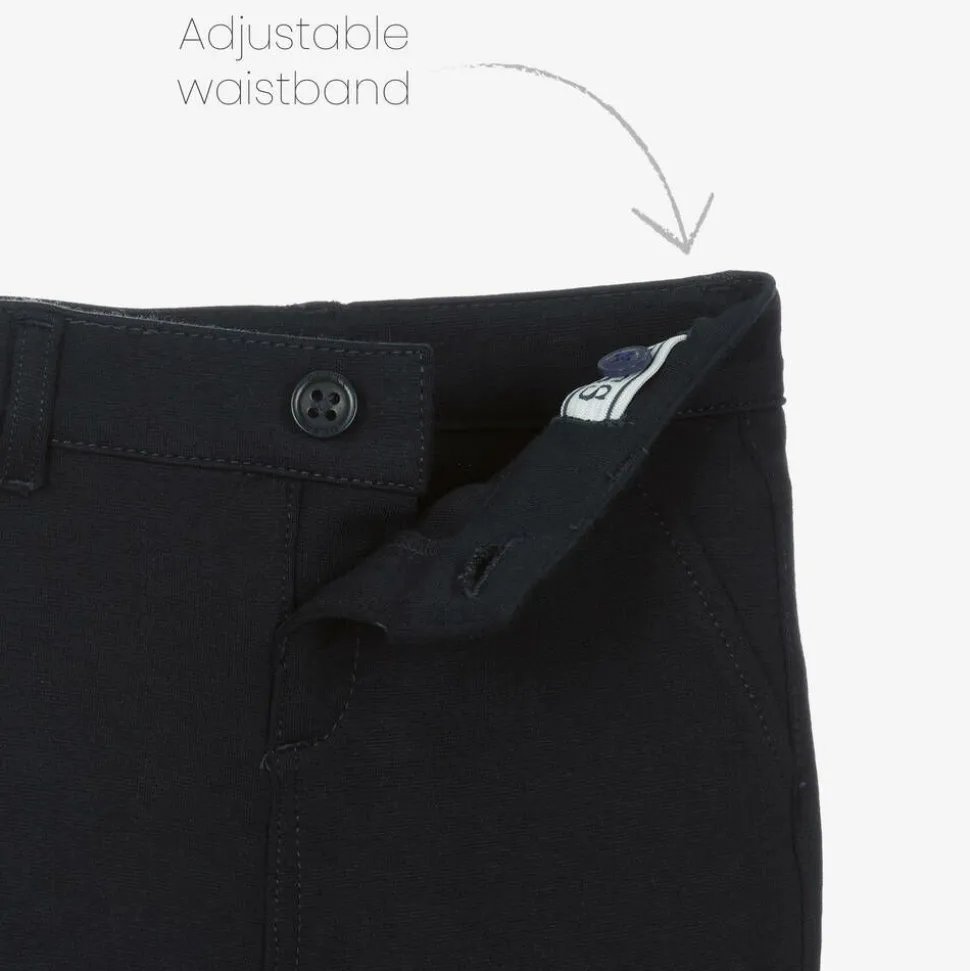 Baby Boys Blue Jersey Waistcoat Suit