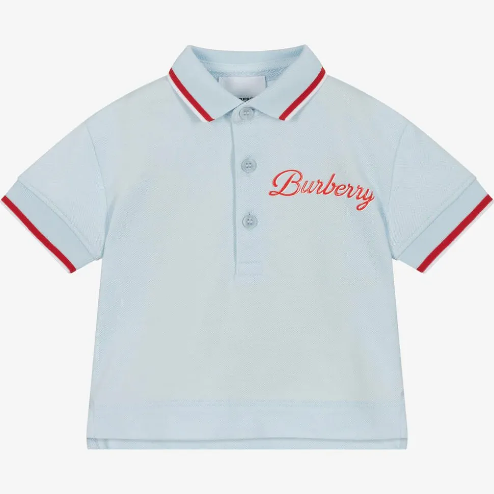Baby Boys Blue Logo Polo Shirt