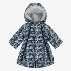 Baby Boys Blue Mountain Print 2-in-1 Snowsuit