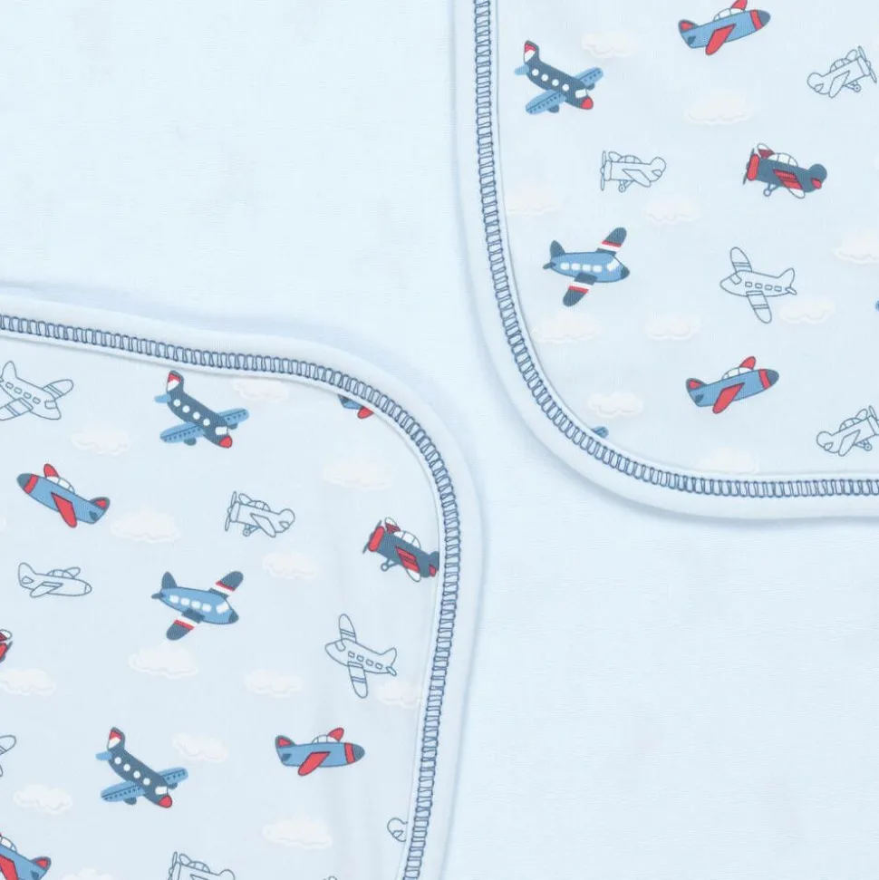 Baby Boys Blue Sky-High Planes Blanket (73cm)