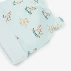 Baby Boys Blue Supima Cotton Rocking Horse Hat