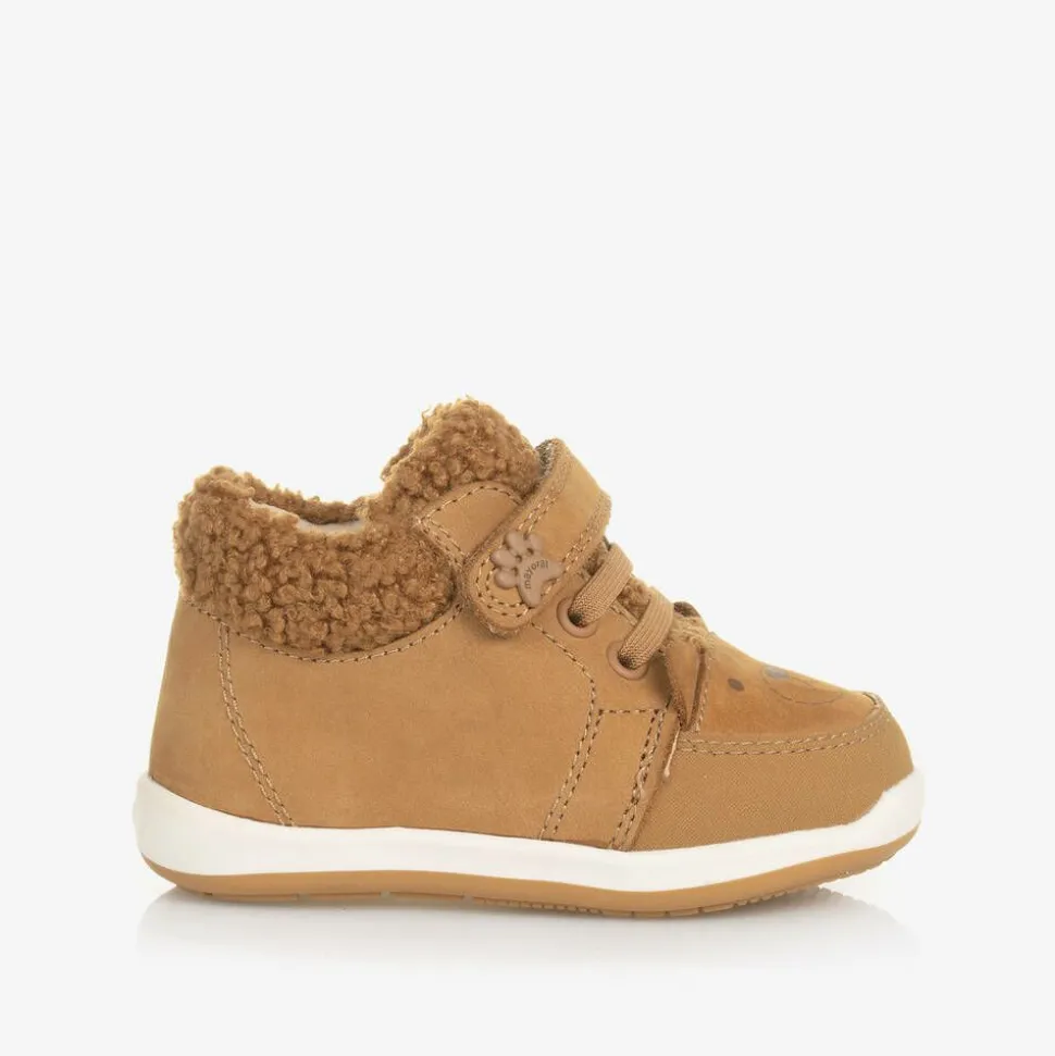 Baby Boys Brown Leather First Walkers