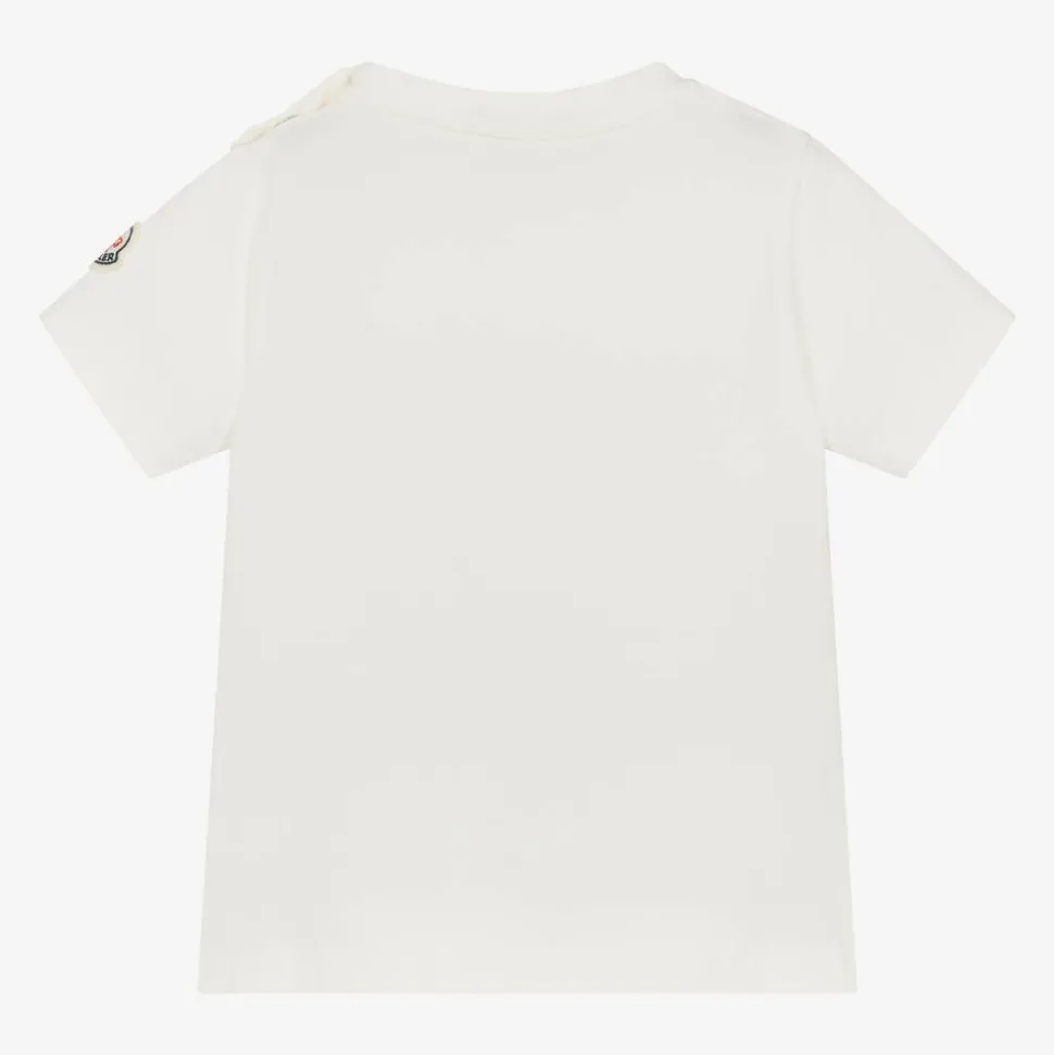 Baby Boys Ivory Cotton T-shirt