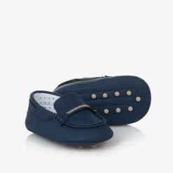 Baby Boys Navy Blue Pre-Walker Moccasins