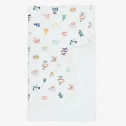 Baby Boys White Cotton Blanket (81cm)