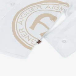 Baby Boys White Cotton Shirt