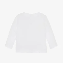 Baby Boys White Cotton Top