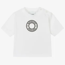 Baby Boys White Stamp Logo T-Shirt