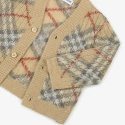 Baby Girls Beige Alpaca & Silk Cardigan