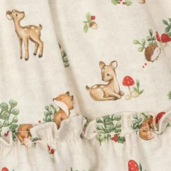 Baby Girls Beige Cotton Woodland Dress