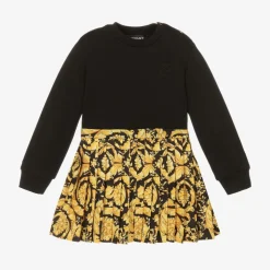 Baby Girls Black Barocco Dress