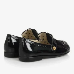 Baby Girls Black Patent Leather Loafers