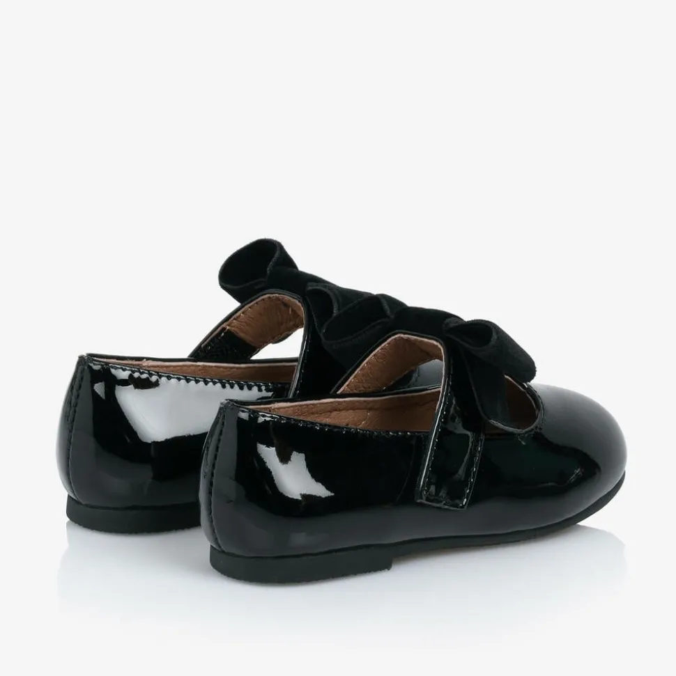 Baby Girls Black Patent Leather Shoes