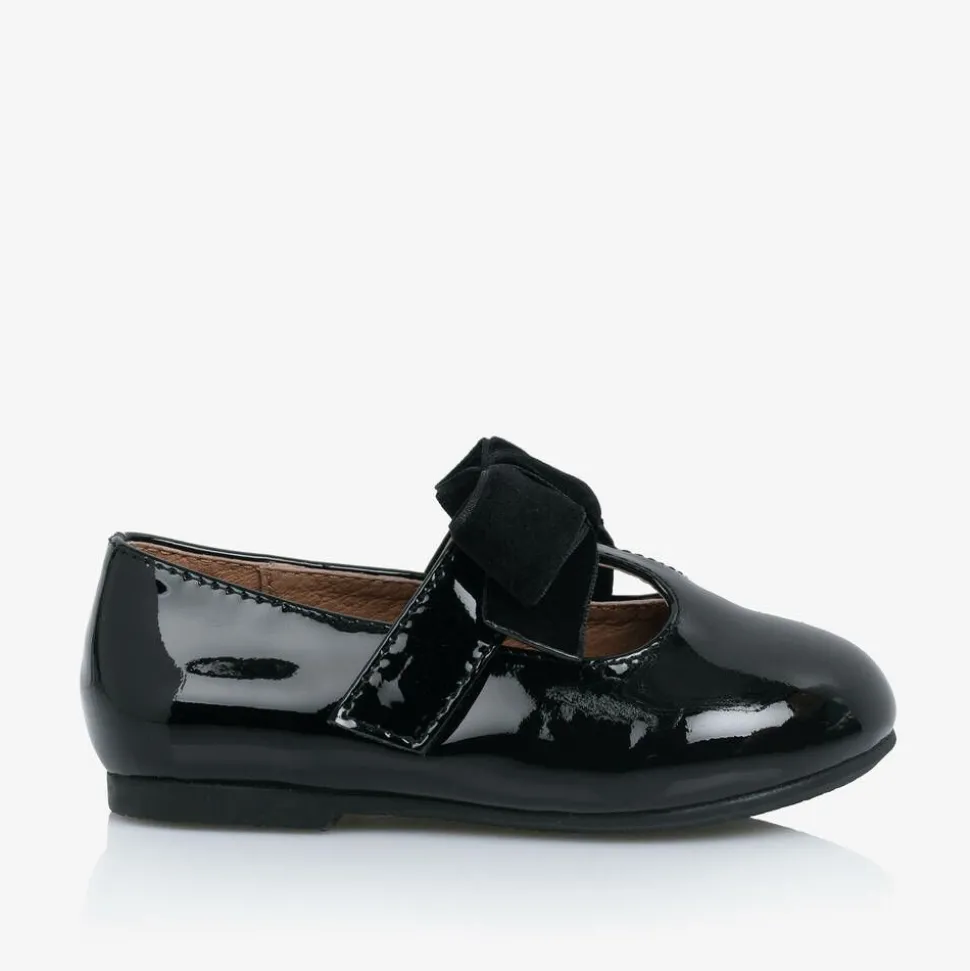 Baby Girls Black Patent Leather Shoes