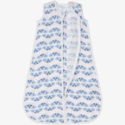 Baby Girls Blue Butterfly Sleeping Bag