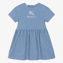 Baby Girls Blue Cotton Dress