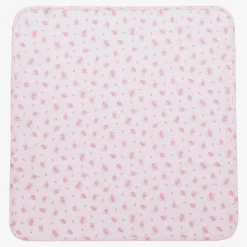 Baby Girls Cotton Pink Rose Scrolls Blanket (73cm)