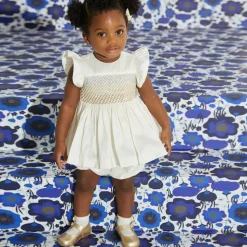 Baby Girls Ivory Bow Socks