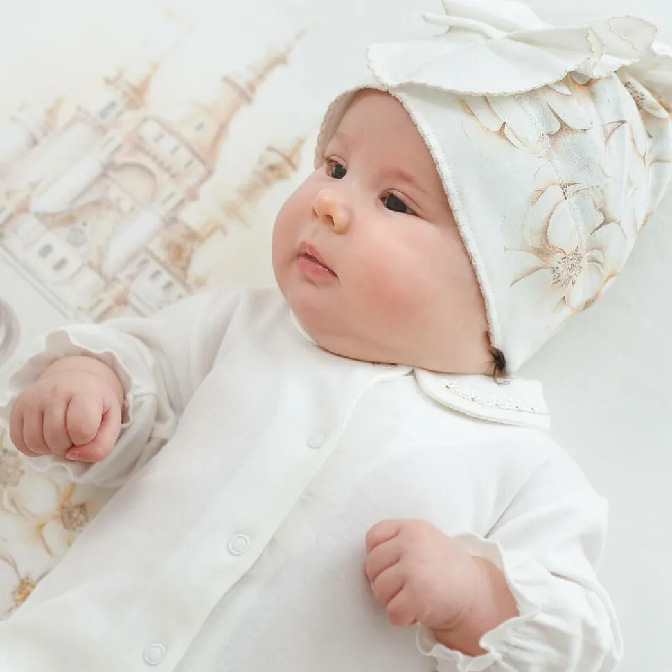 Baby Girls Ivory Cotton Blanket Gift Set