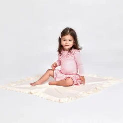 Baby Girls Ivory Cotton Blanket (90cm)