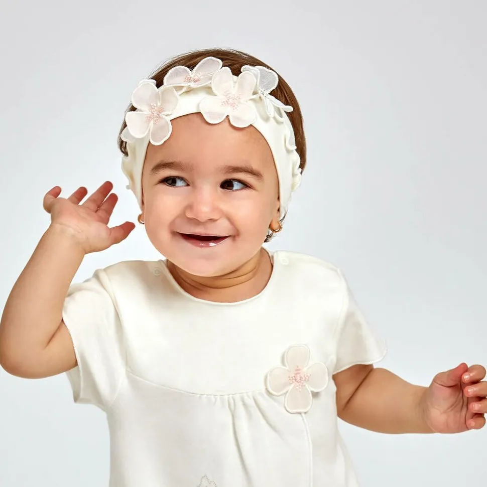 Baby Girls Ivory Cotton Headband