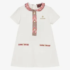 Baby Girls Ivory Cotton Jersey Dress