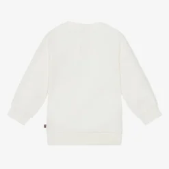 Baby Girls Ivory Cotton Sweatshirt