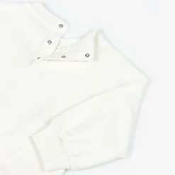 Baby Girls Ivory Cotton Sweatshirt