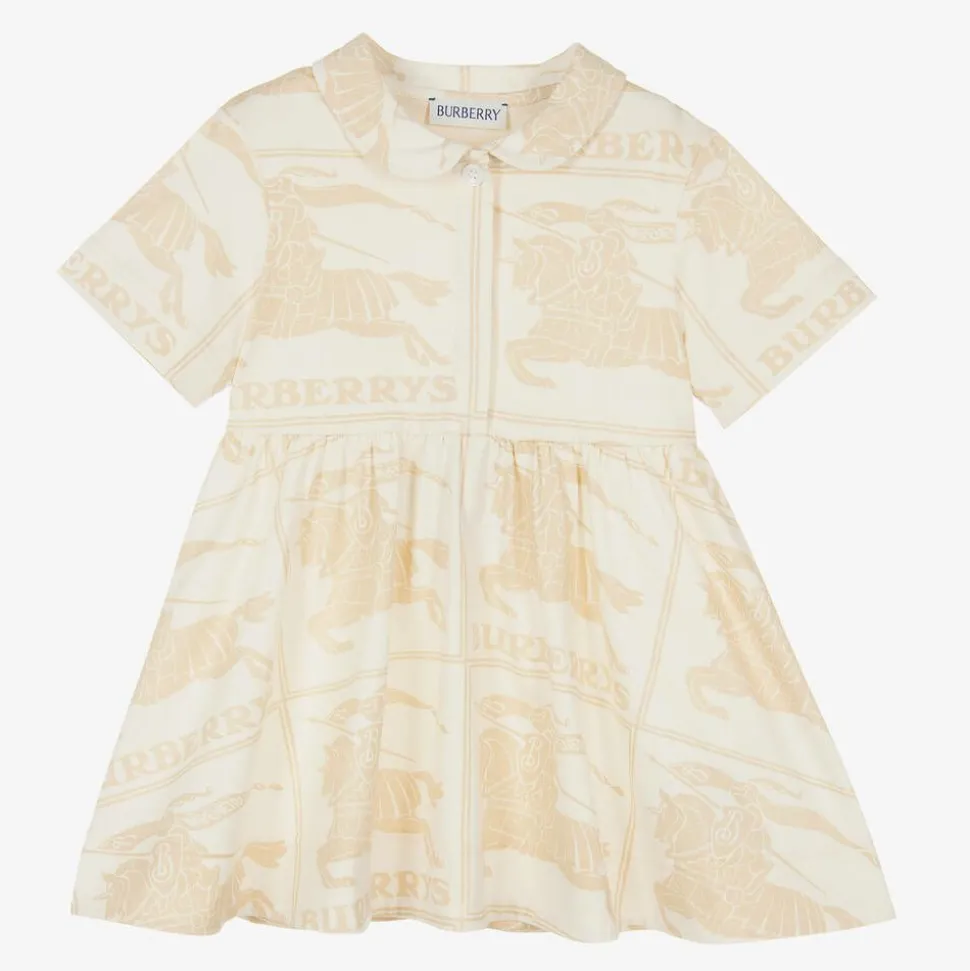 Baby Girls Ivory EKD Cotton Dress