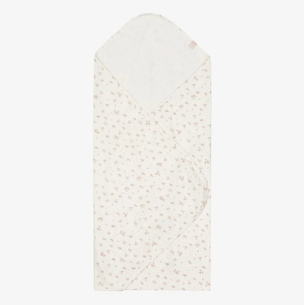 Baby Girls Ivory Organic Cotton Swaddle (100cm)