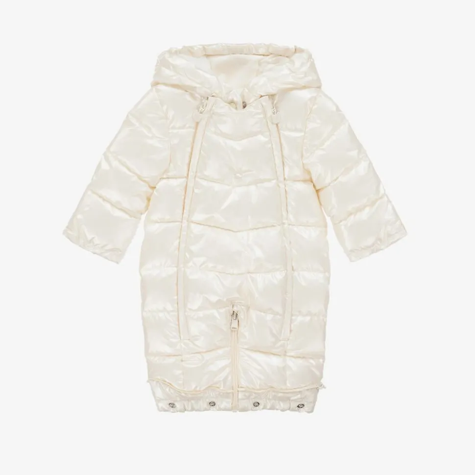 Baby Girls Ivory Padded Snowsuit