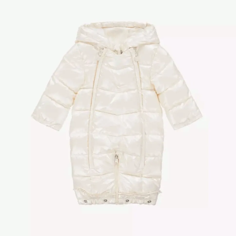 Baby Girls Ivory Padded Snowsuit
