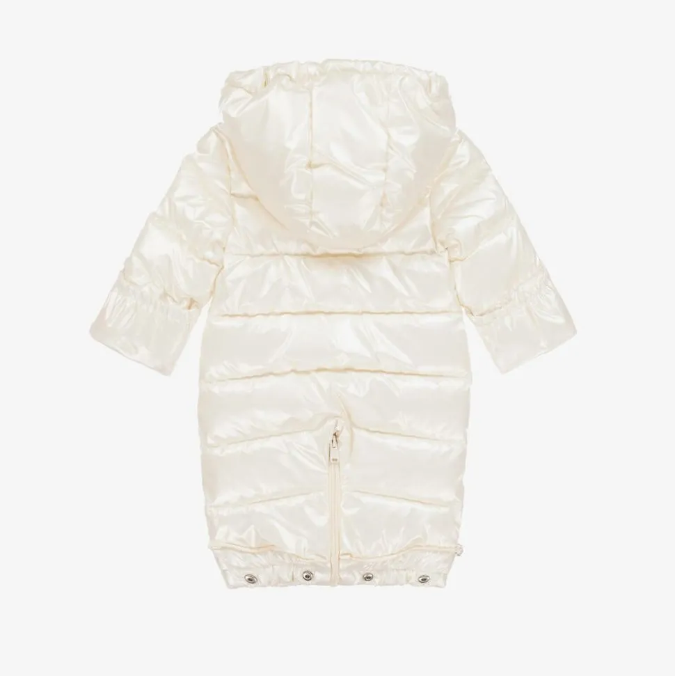 Baby Girls Ivory Padded Snowsuit