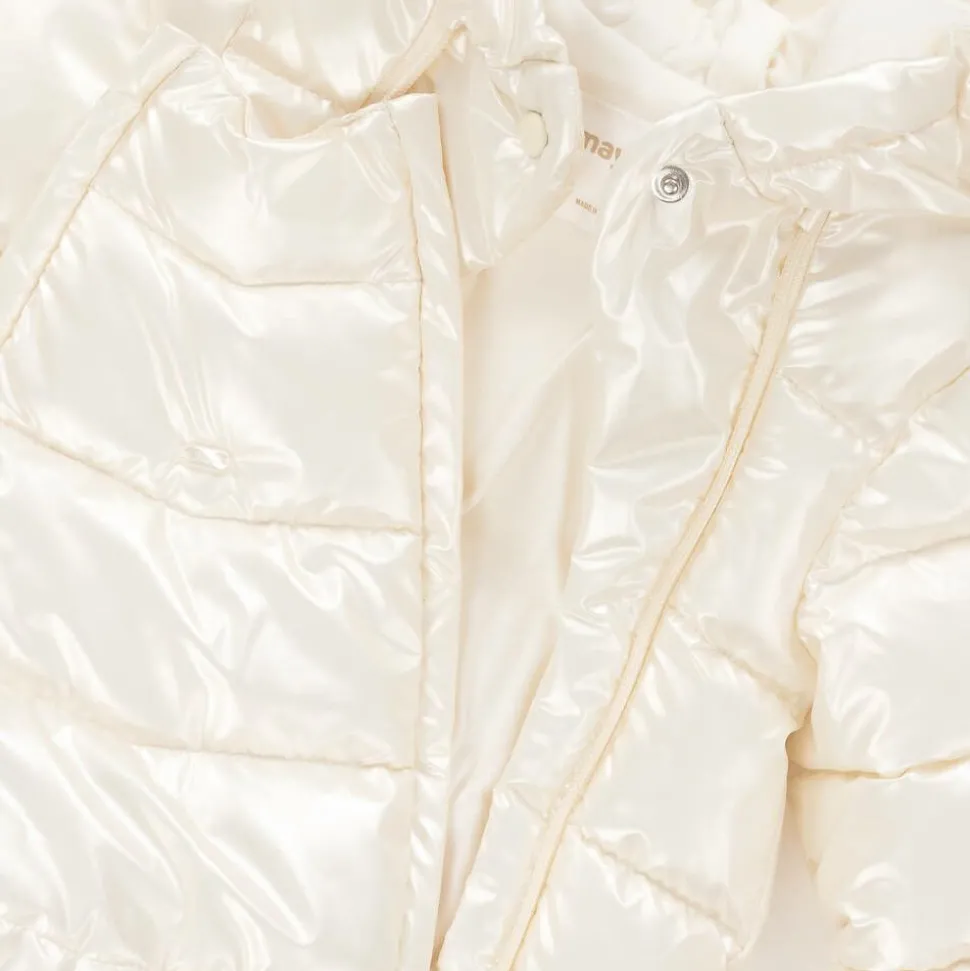 Baby Girls Ivory Padded Snowsuit