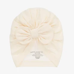 Baby Girls Ivory Pima Cotton Hat