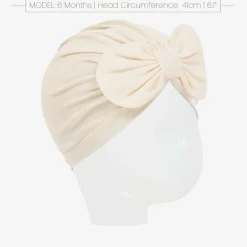 Baby Girls Ivory Pima Cotton Hat