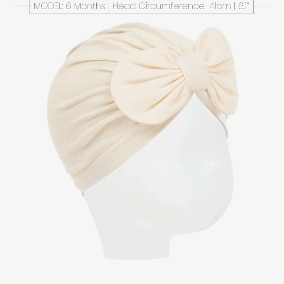 Baby Girls Ivory Pima Cotton Hat