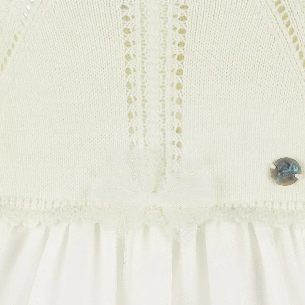 Baby Girls Ivory Tulle Ceremony Gown Set