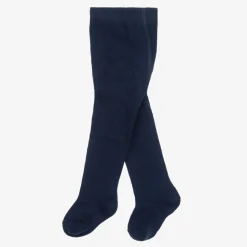 Baby Girls Navy Blue Knitted Tights
